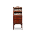 Chinese Chippendale Oriental Bureau Bookcase thomas-george-gallery