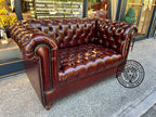 Classic Chesterfield 2-Seater Loveseat Sofa (Tufted Seat)
