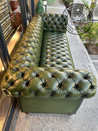 Classic Chesterfield 3-Seater Sofa (Tufted Seat)