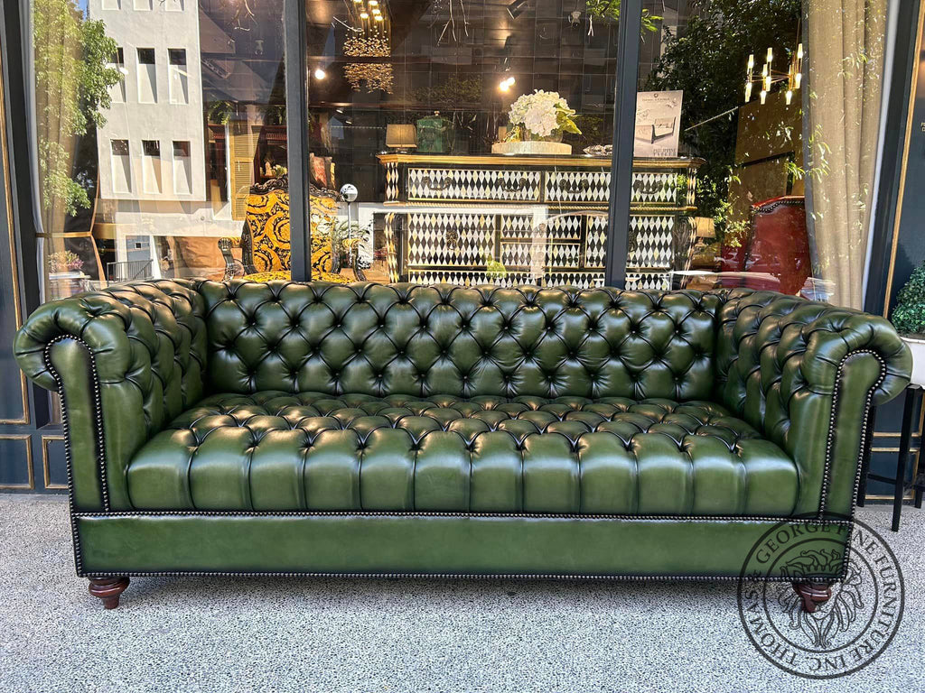 Classic Chesterfield 3-Seater Sofa (Tufted Seat)