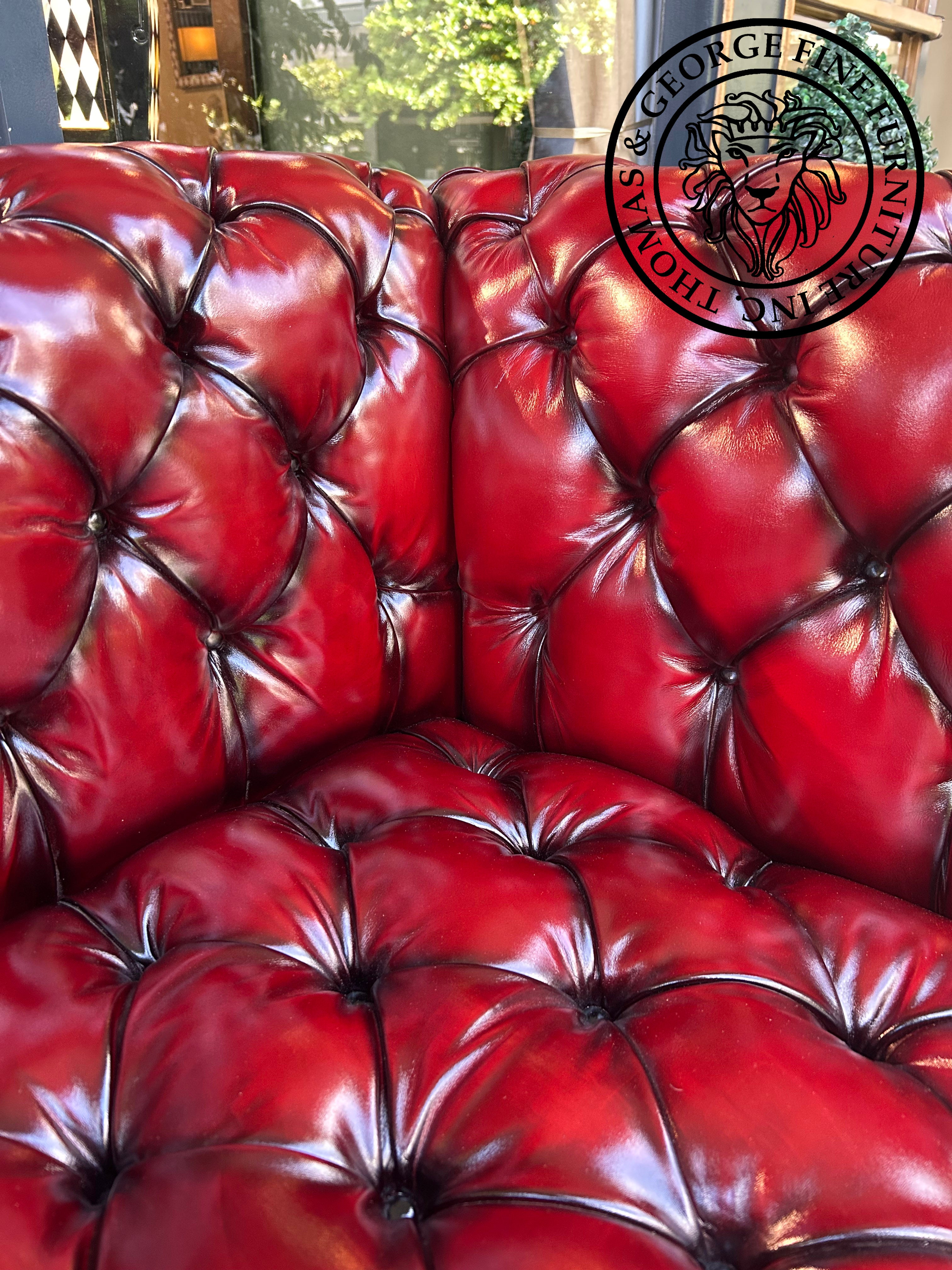 Classic Chesterfield 4-Seater Sofa (Tufted Seat)