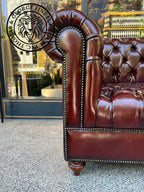 Classic Chesterfield 2-Seater Loveseat Sofa (Tufted Seat)
