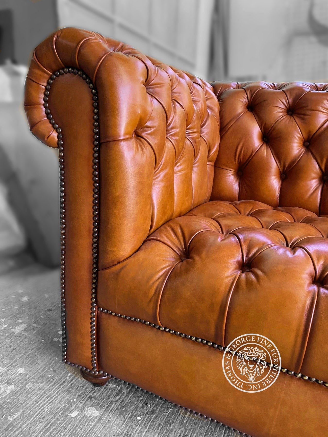 Classic Chesterfield Sofa with Tufted Seat 3 Seater thomas-george-gallery