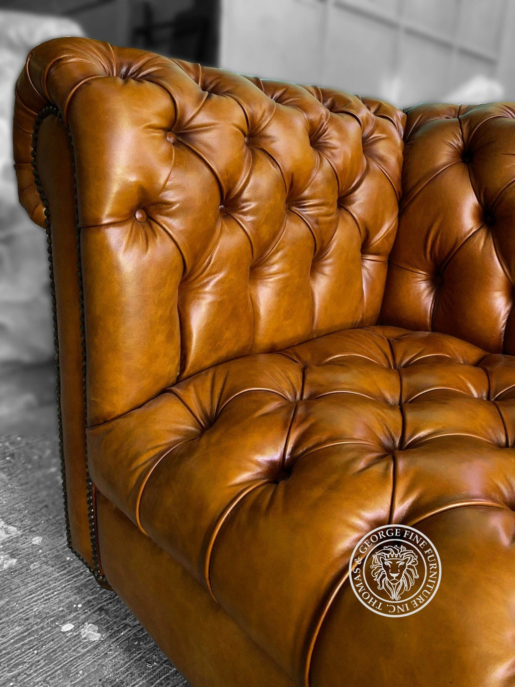 Classic Chesterfield Sofa with Tufted Seat 3 Seater thomas-george-gallery
