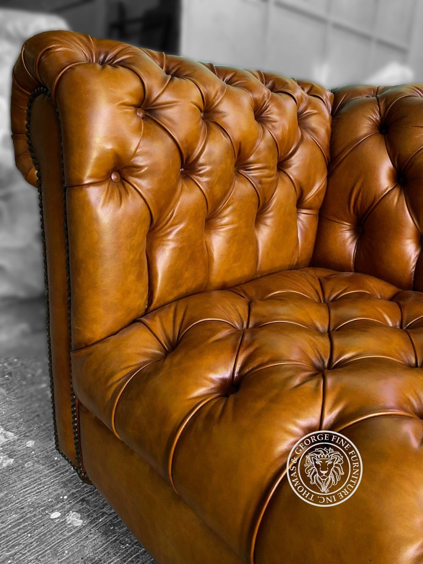 Classic Chesterfield Sofa with Tufted Seat 3 Seater thomas-george-gallery
