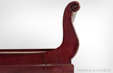 Classic Mahogany Sleigh Bed QS thomas-george-gallery