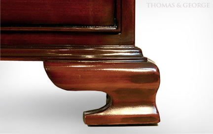 Classic Mahogany Sleigh Bed QS thomas-george-gallery