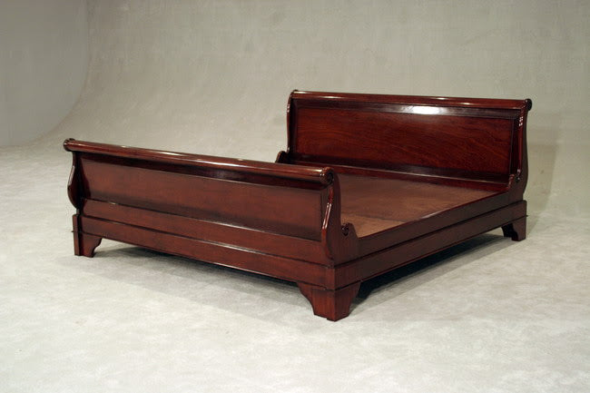 Classic Mahogany Sleigh Bed QS thomas-george-gallery