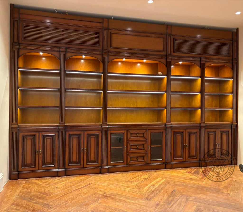 Custom Mahogany Cabinets, Doors and Wall Paneling thomas-george-gallery