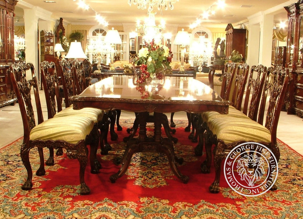 Double Pedestal Birdcage Dining Table thomas-george-gallery
