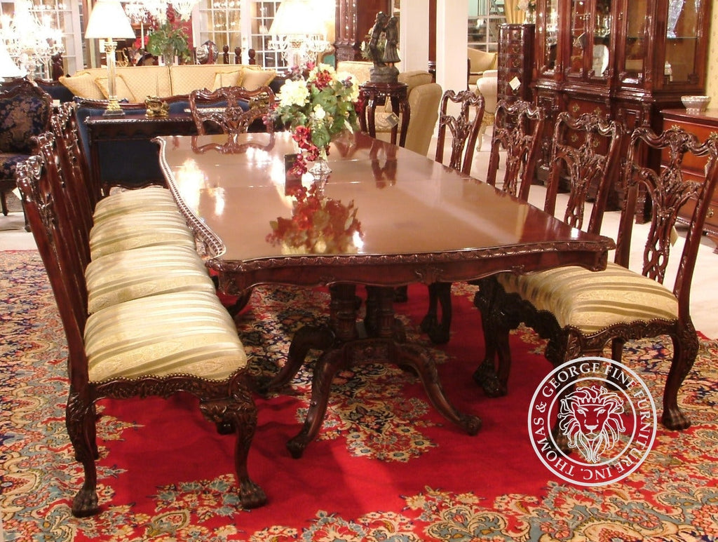 Double Pedestal Birdcage Dining Table thomas-george-gallery