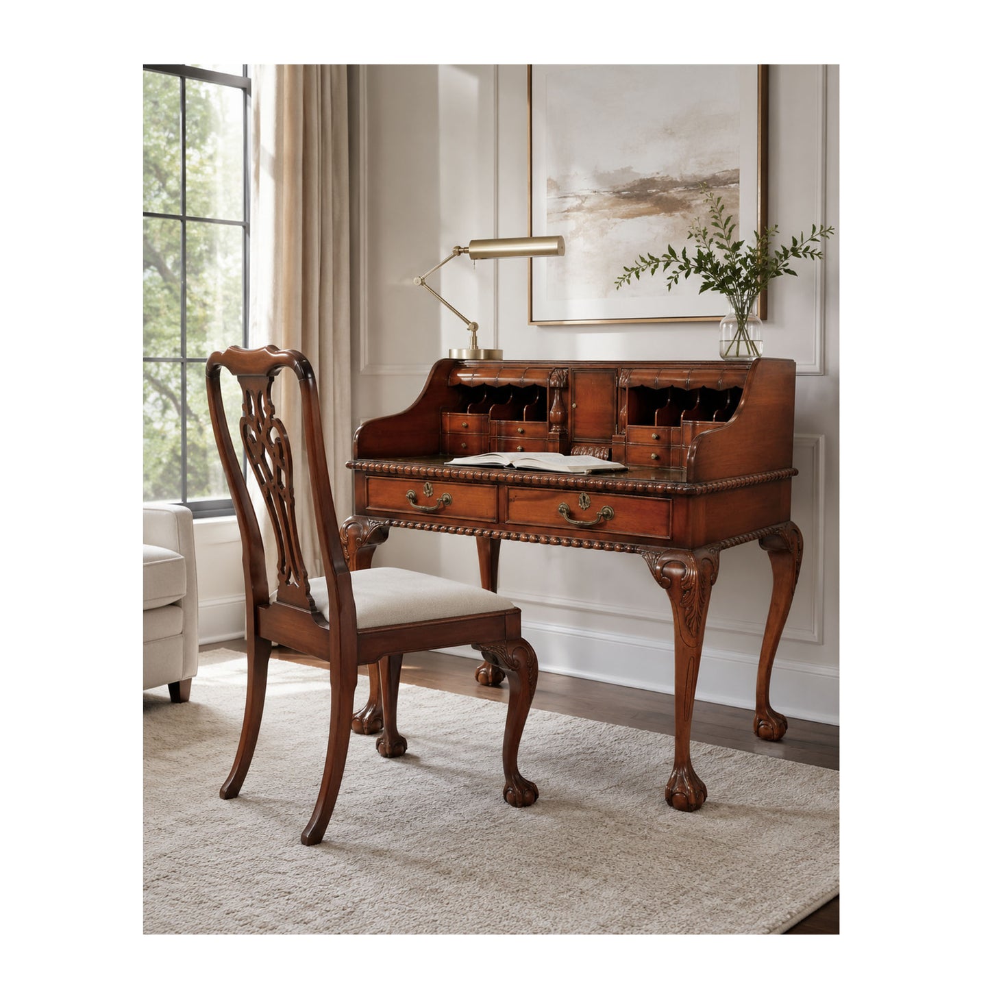 English Chippendale Escritoire