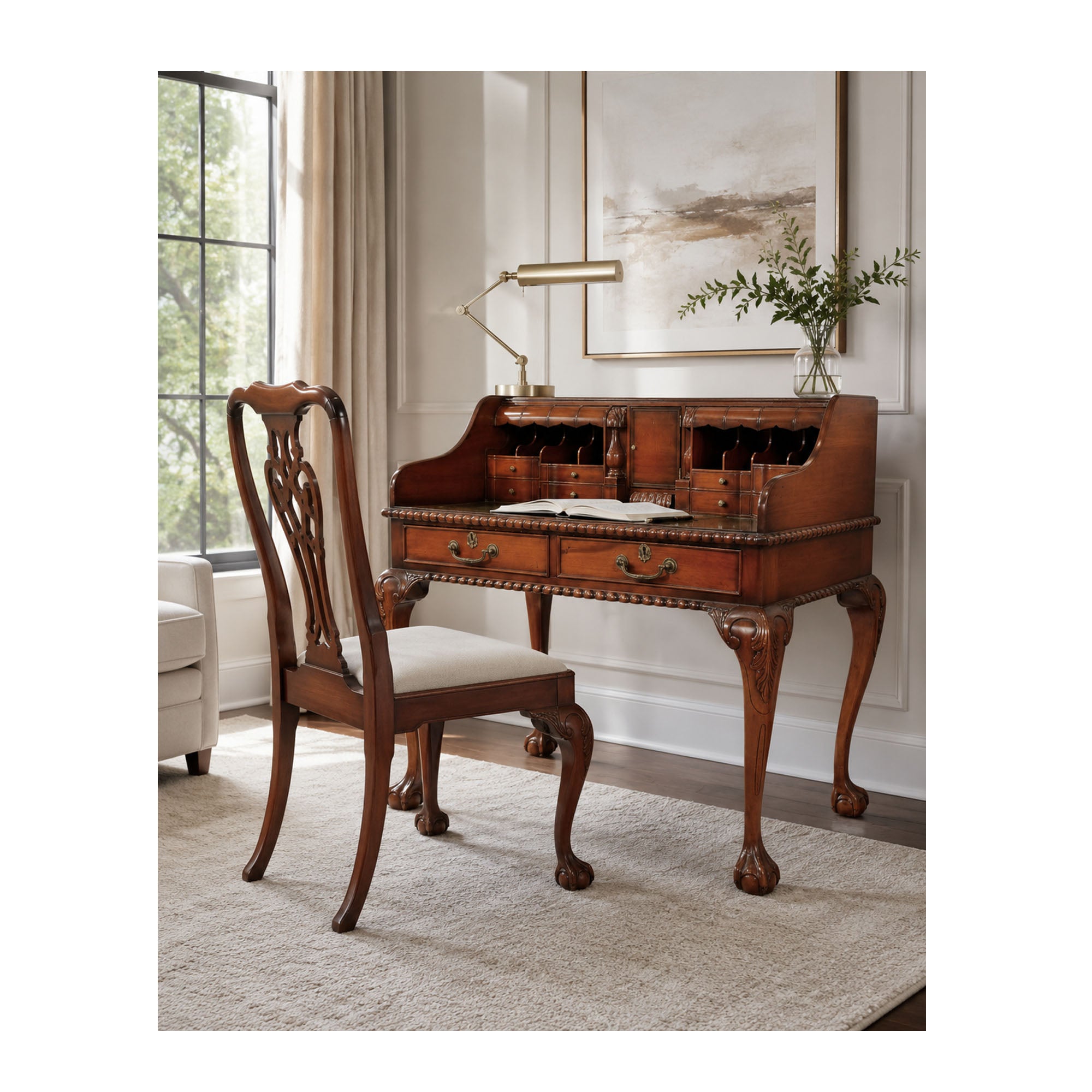 English Chippendale Escritoire