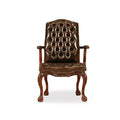 English Chippendale Arm Chair 948 Leather thomas-george-gallery