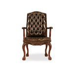English Chippendale Arm Chair 948 Leather thomas-george-gallery
