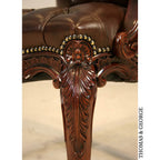 English Chippendale Arm Chair 948 Leather thomas-george-gallery
