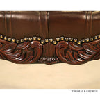 English Chippendale Arm Chair 948 Leather thomas-george-gallery