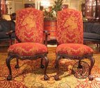 English Chippendale Arm Chair 948 Upholstered thomas-george-gallery
