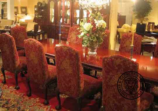 English Chippendale Arm Chair 948 Upholstered thomas-george-gallery