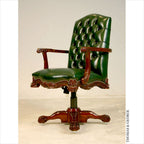English Chippendale Executive Swivel Armchair 948 thomas-george-gallery