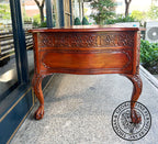 English Chippendale Fretwork Writing Table thomas-george-gallery