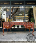 English Chippendale Fretwork Writing Table thomas-george-gallery