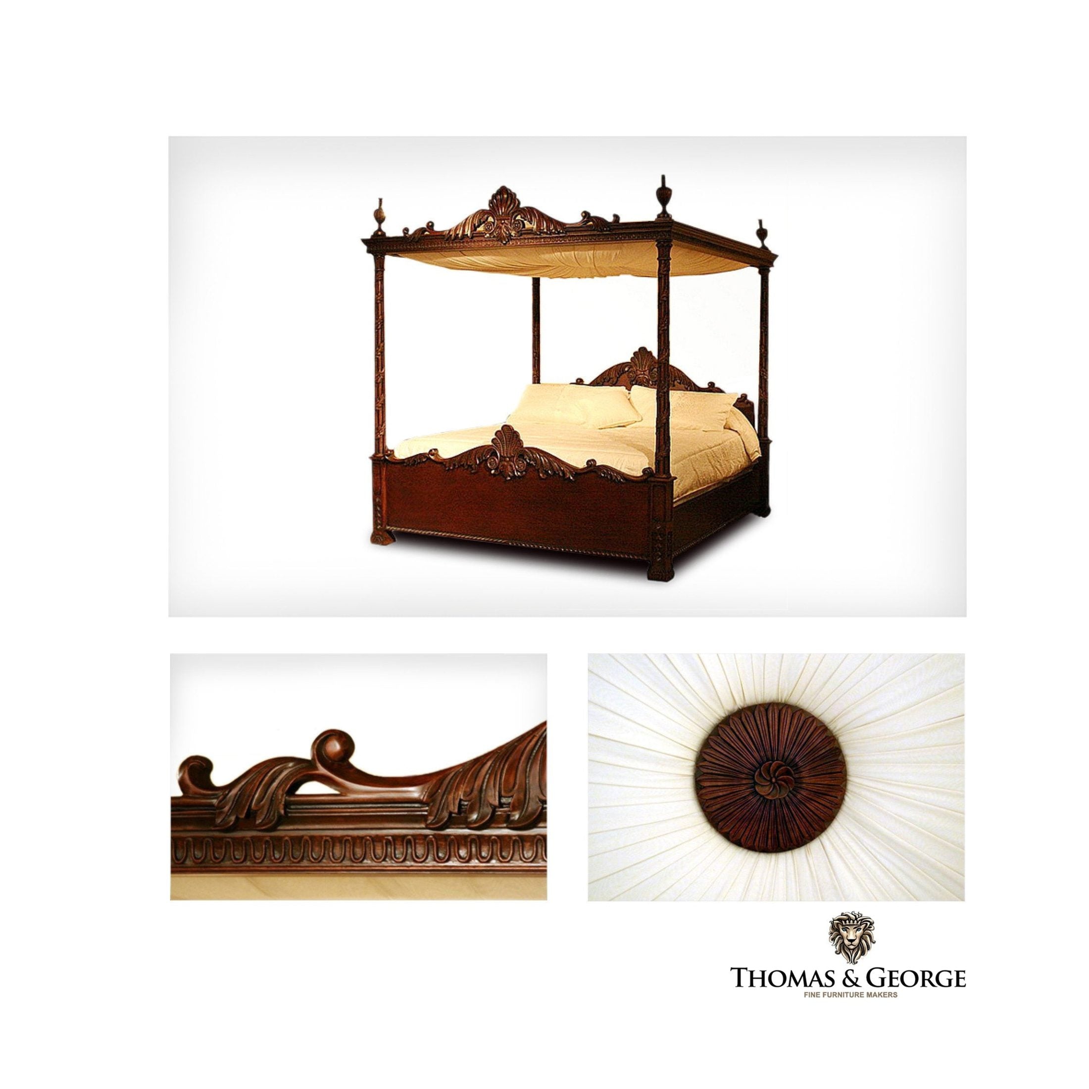 George II 4-Poster Canopy Bed QS thomas-george-gallery