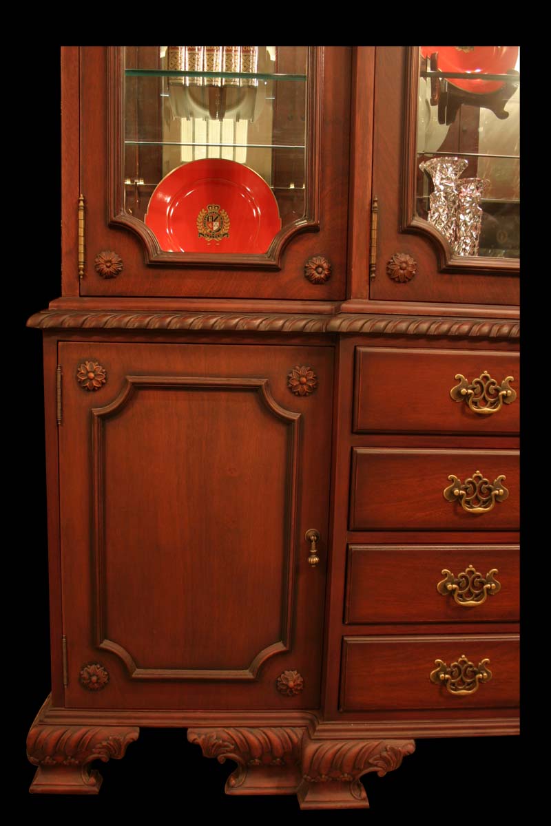 Georgian China Cabinet 2 Door 4 Drawer thomas-george-gallery