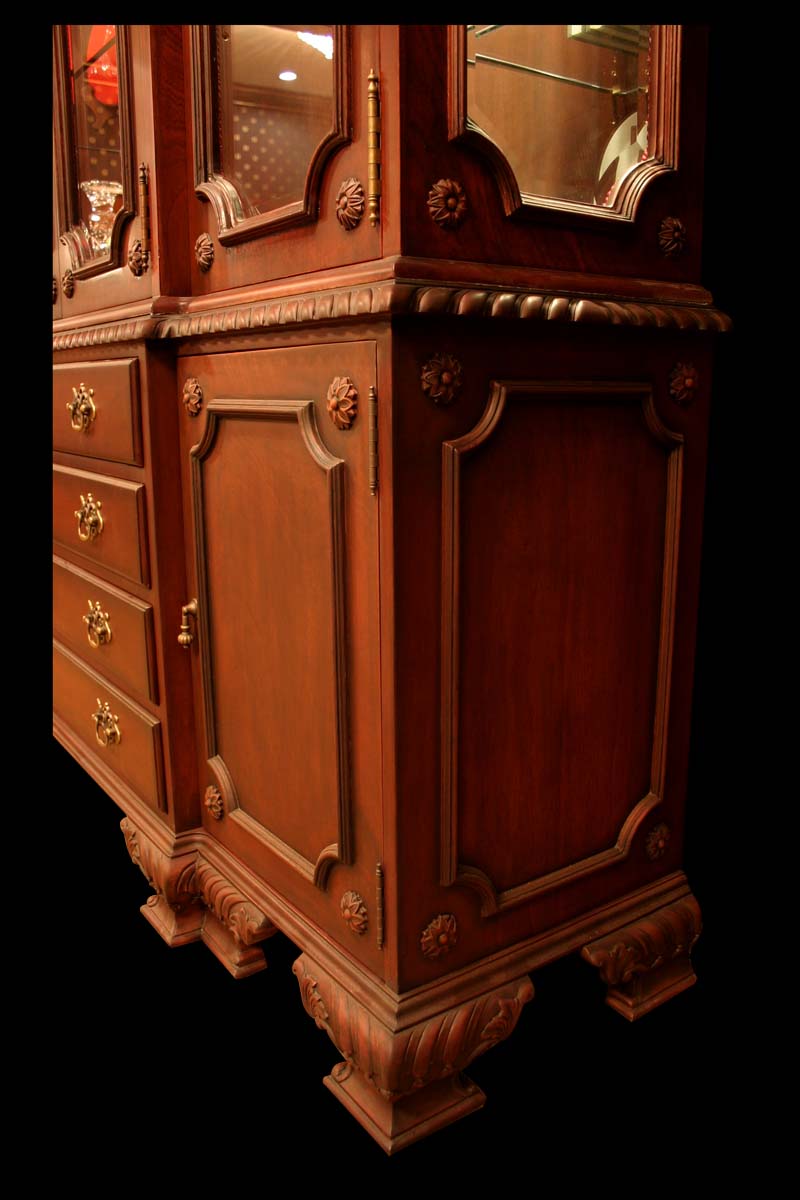 Georgian China Cabinet 2 Door 4 Drawer thomas-george-gallery