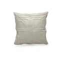 Greek Key Sculpted Leather Cushion | Throw Pillow