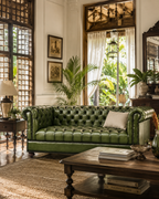 Classic Chesterfield 3-Seater Sofa (Tufted Seat)