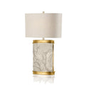 Haisley Leather & Gold Leaf Table Lamp thomas-george-gallery