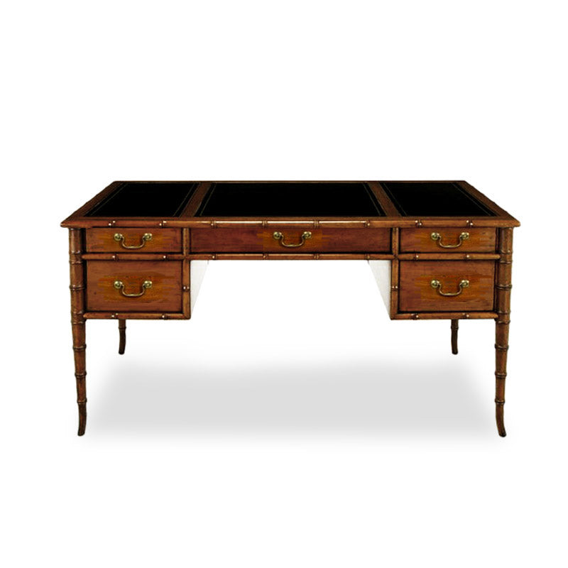 Hamptons Faux Bamboo Writing Table thomas-george-gallery