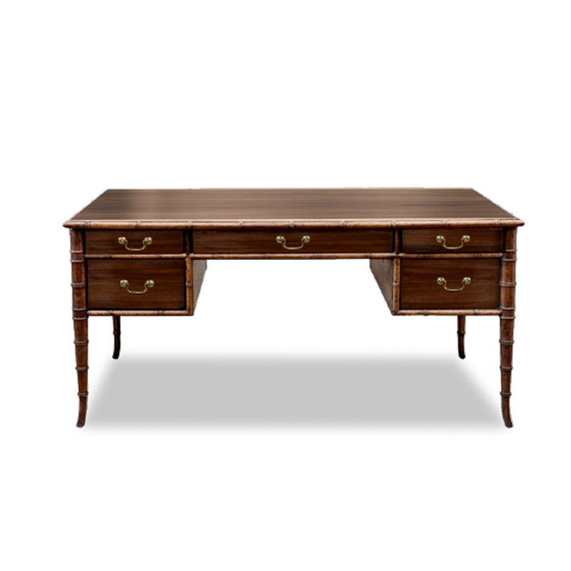 Hamptons Faux Bamboo Writing Table thomas-george-gallery