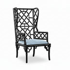 Chinoise Chippendale Wing Chair