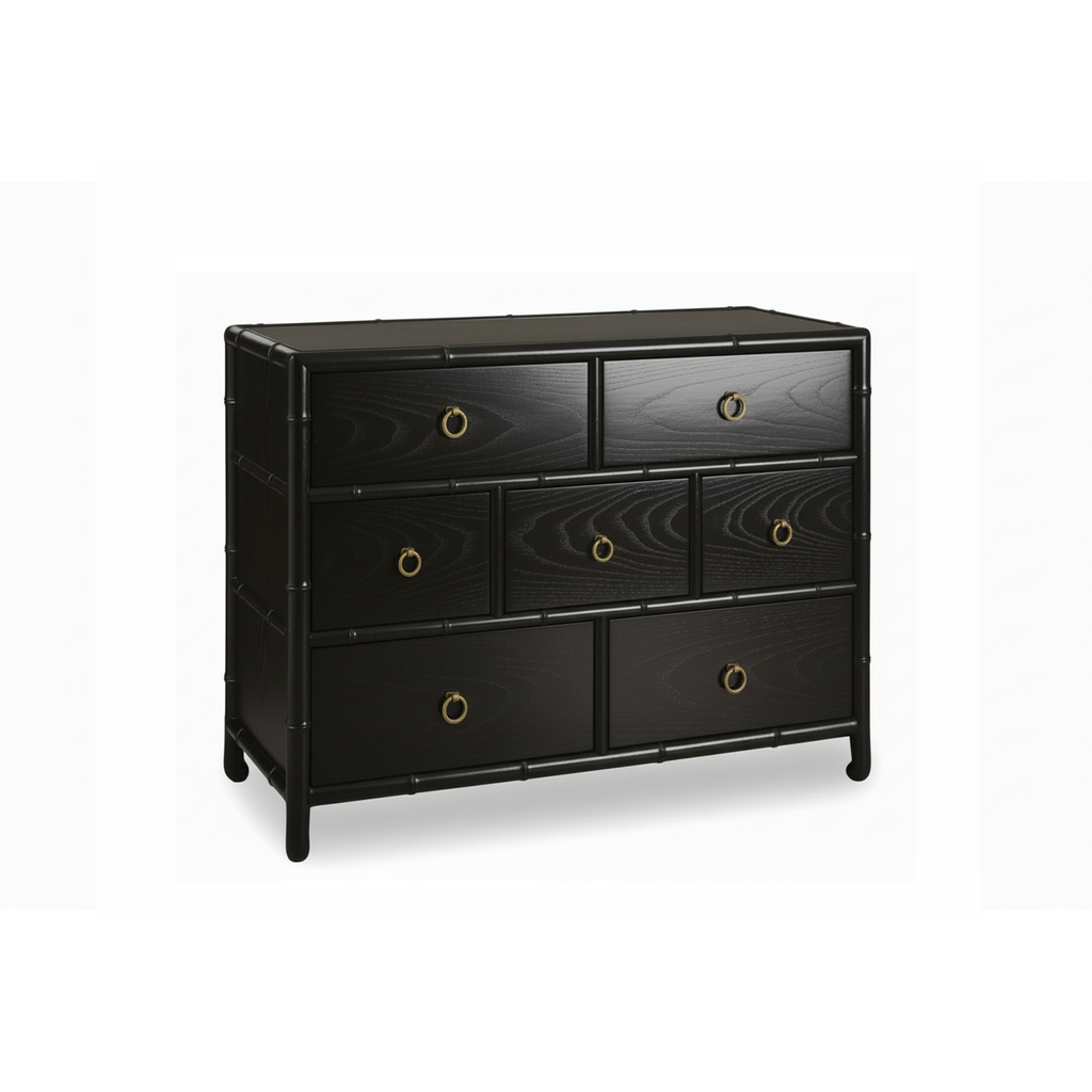 Chinoise Bamboo Chest (7-Drawer)