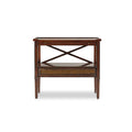 Tiberious Side Table with Cane Weave