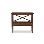 Tiberious Side Table with Cane Weave