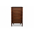 Chinoise Bamboo Upright Chest (5-Drawer)