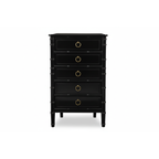 Chinoise Bamboo Upright Chest (5-Drawer)