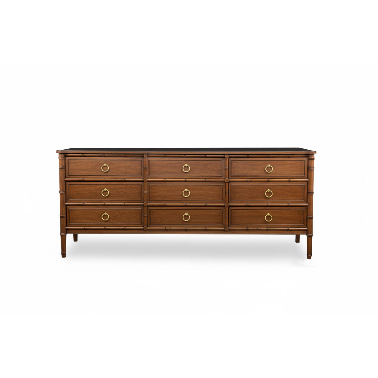 Chinoise Bamboo Horizontal Chest (9-Drawer)