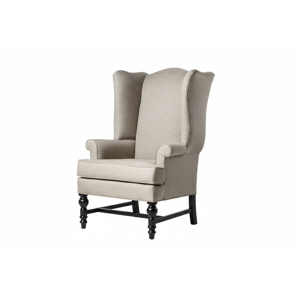 Farmhouse Upholstered Wing Chair