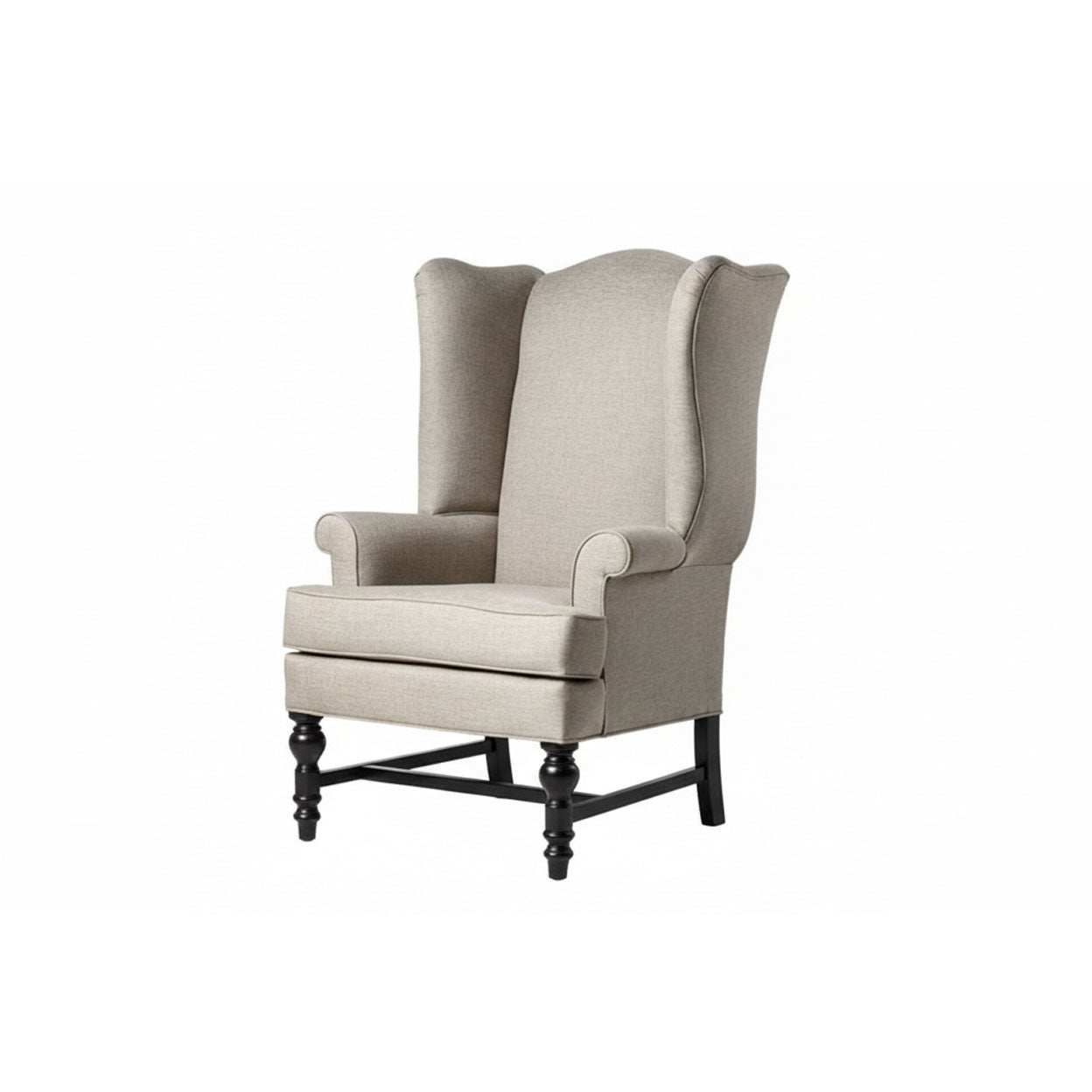 Farmhouse Upholstered Wing Chair