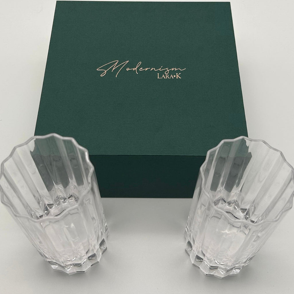 Modernism x Lara K. Crystal Collins Glasses - Highball | Water