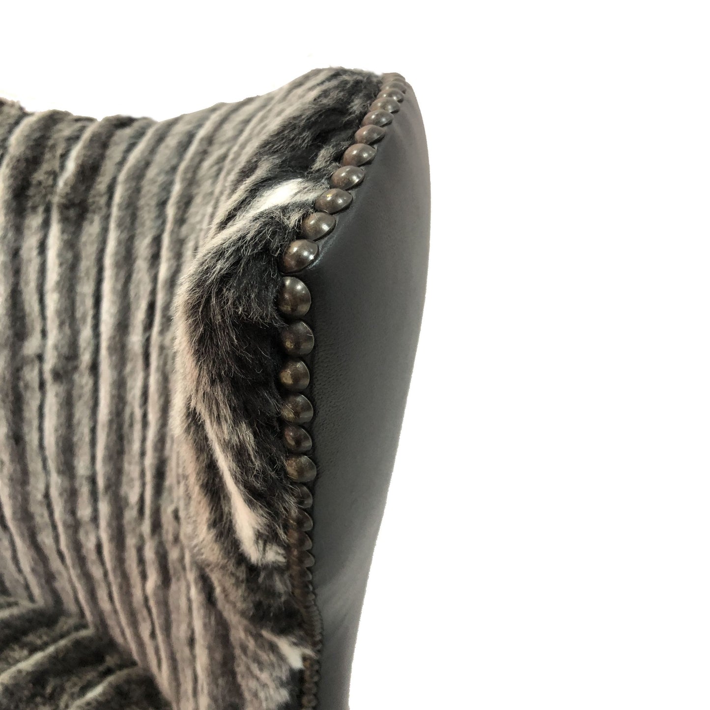 Petal Chair with T&G Lion in Fur & Sculpted Leather