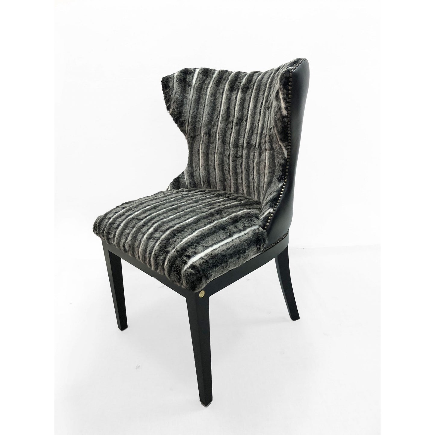 Petal Chair with T&G Lion in Fur & Sculpted Leather