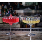 Modernism x Lara K. Crystal Champagne Coupe Glasses