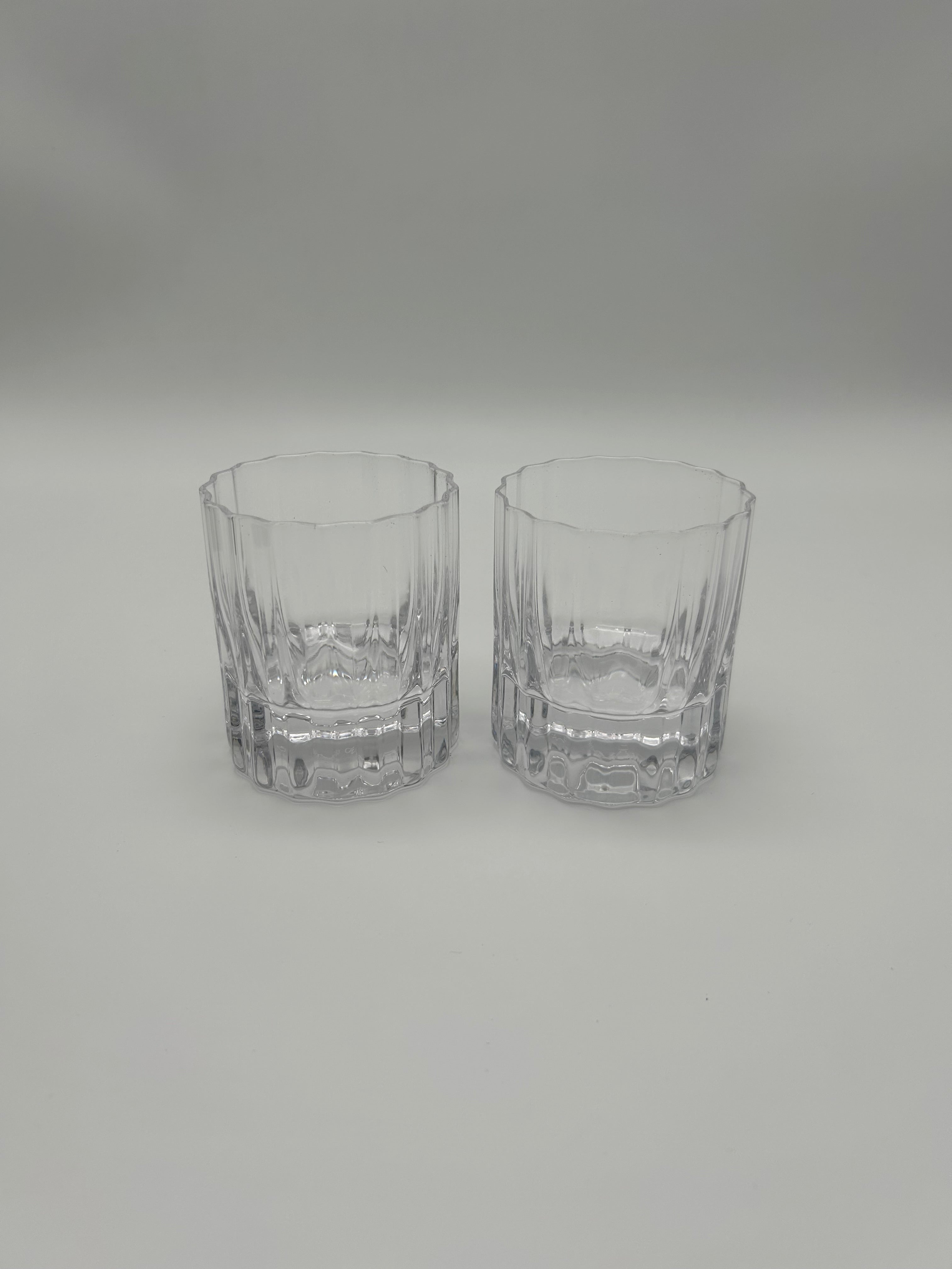 Modernism x Lara K. Crystal Wiskey Tumbler Glasses - Lowball