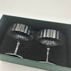 Modernism x Lara K. Crystal Champagne Coupe Glasses