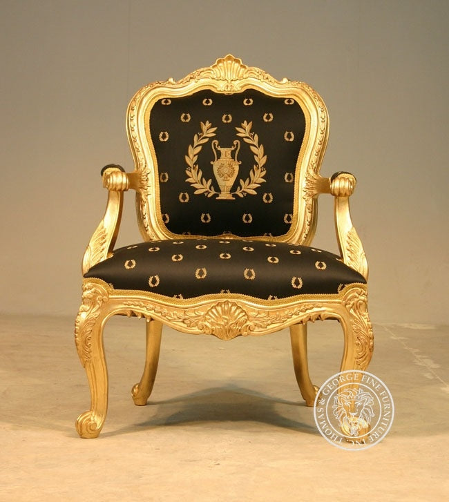 Louis XV Salon Arm Chair 946 thomas-george-gallery